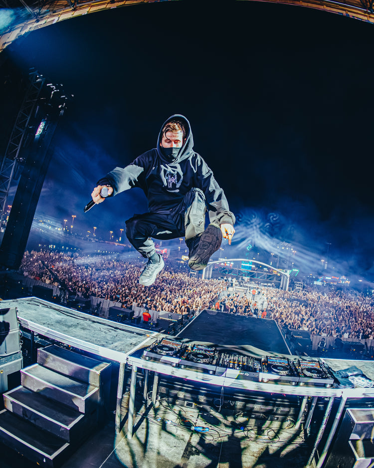Faded Graffiti Hoodie (Black) – official Alan Walker Hoodie (view 7)
