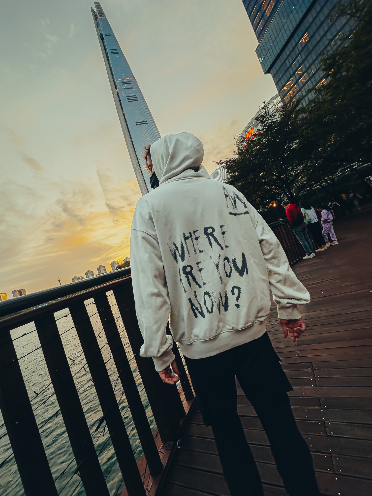 Faded Graffiti Hoodie (Off White) – official Alan Walker Hoodie (view 2)