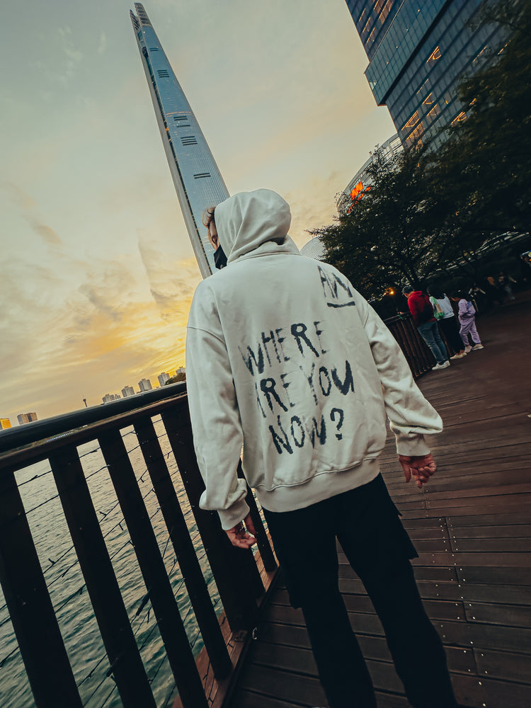 Faded Graffiti Hoodie (Off White) – official Alan Walker Hoodie (view 2)