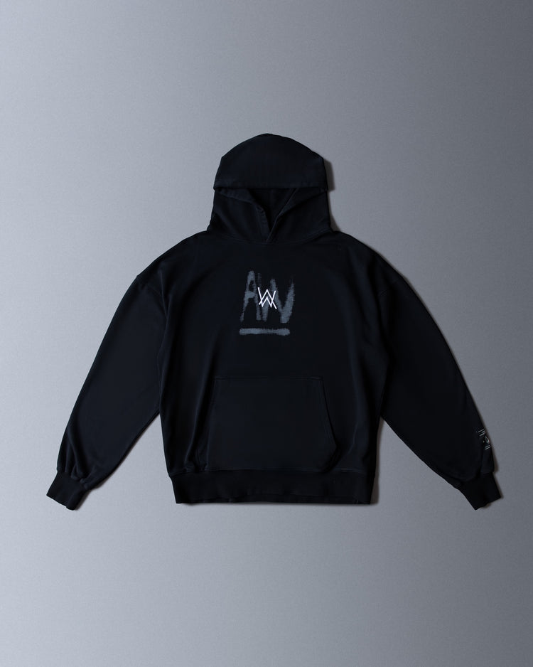Faded Graffiti Hoodie (Black) – official Alan Walker Hoodie (view 6)
