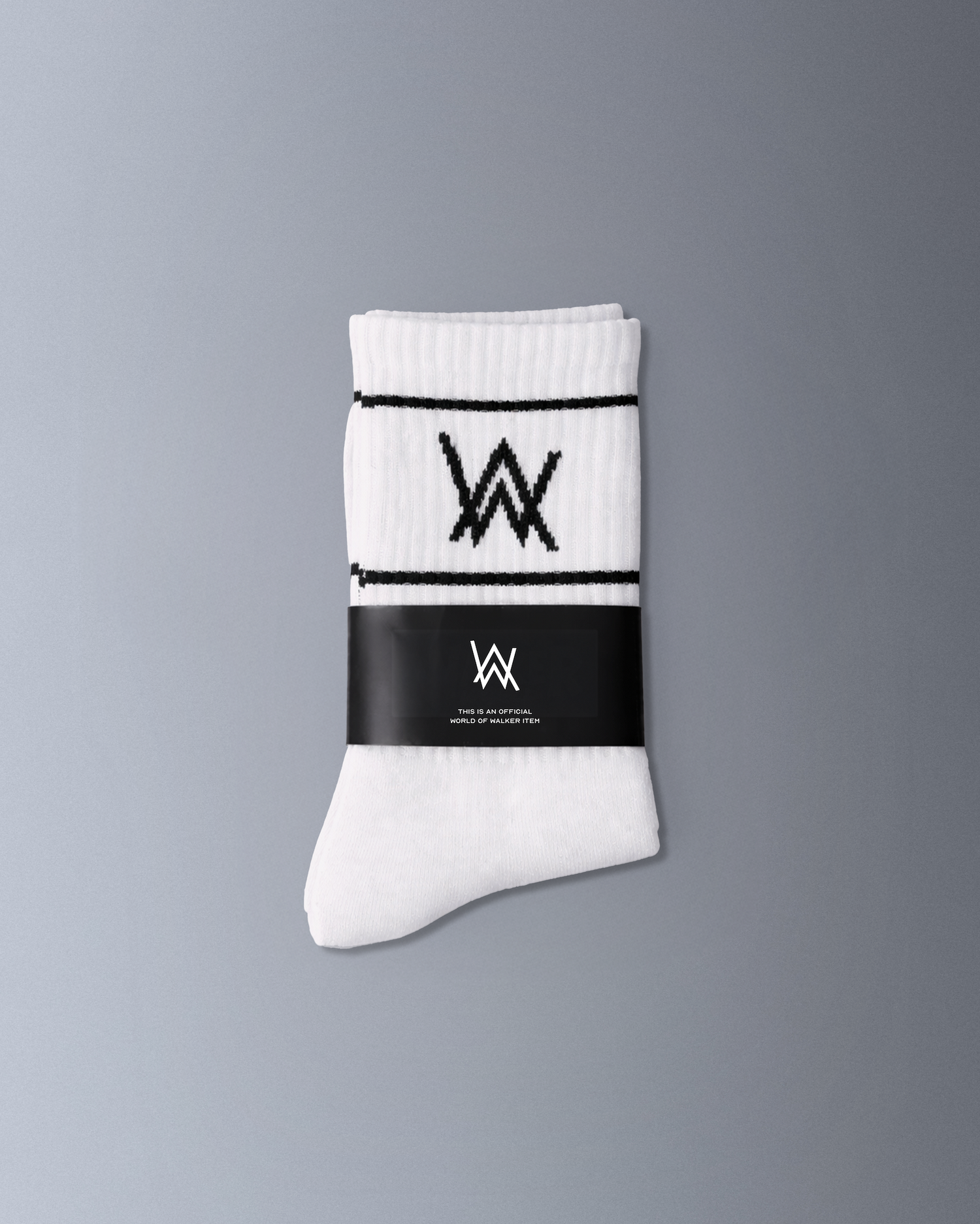 Logo Sport Socks - White – official Alan Walker Socks